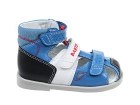 Detská obuv Bartek 81792-113, vhodná na vloženie ortopedickej vložky, modrá