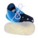 Detská obuv TUPTUSIE T3 - šnúrky modré/čierne- b.bodky