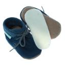 Detská obuv TUPTUSIE T5 - šnúrky modré s límčekom