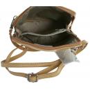 Kožená kabelka BORSE 18x17cm, staroružová
zips - hnedá, remienok - hnedá