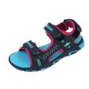 Letné sandále - detská obuv LICO  VCL - 470139 marine/pink/turkis
