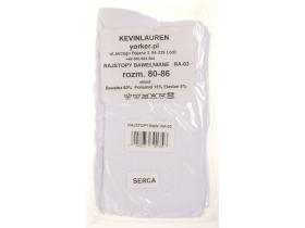 Pančuchy YO- RA06 (80%bav.) - 80/86 biele vzor srdcia