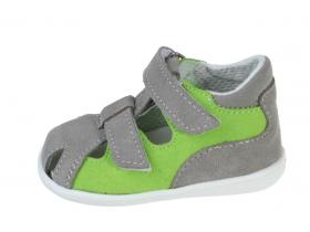 Letné sandálky Jonap - 041/S šedo-zelená