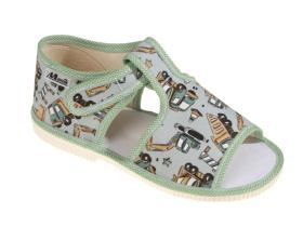 Papučky MANIK - EU-1S-F905 CH-zel.-bagre a nakladiaky