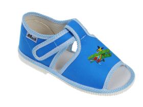 Detská obuv MANIK  - EU-LOŠ-1S-F-CH-lietadlo