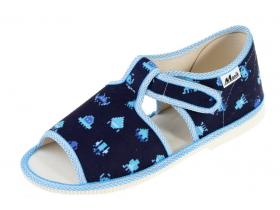 Papučky MANIK - EU-LOŠ-1S-F916-CH- modrá minecraft