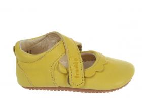 Detská kožená capačková obuv FRODDO - KCL - G1140002-3 yellow