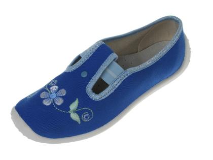 Detská obuv NAZO - N004BA modrá kvet biela podrážka