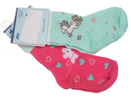 Ponožky protišmykové - 2 páry (č.20-22)