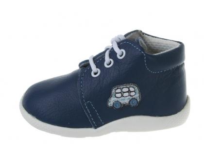 Capačka BEDA detská obuv na prvé kroky  0-060754/CK/SP modrá autíčko