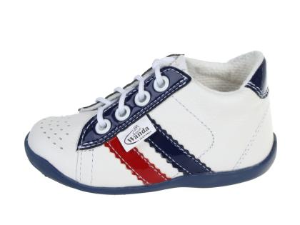 Capačka, detská obuv Wanda CH-019-10973497 biela/modrá/červená