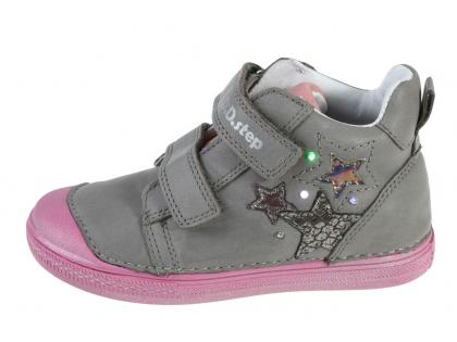 D.D.Step DPG120A-049-990B grey
celoročná detská obuv s blikajúcimi prvkami