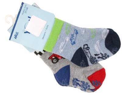 Ponožky protišmykové- 2 páry (č.17-18)