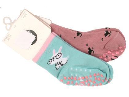 Ponožky protišmykové - 2 páry (č.19-20)