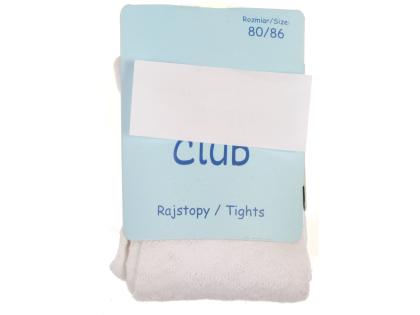 Pančuchy YO- RA06 (80%bav.) - 80/86 biele vzorované