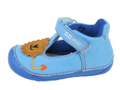 D.D.Step - DJB022-C070-46 bermuda blue
barefoot letná plátenková detská obuv