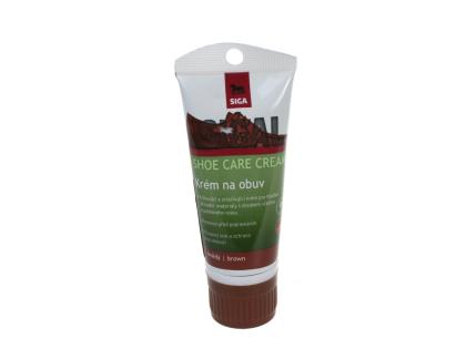 Krém na obuv SHOE CARE CREAM s aplikátorom -hnedý
