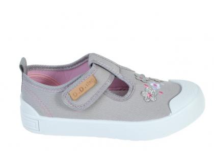 DDSTEP Plátená obuv - - DTG120-CSG-137A light grey detská obuv