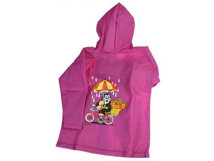 (4r.) Pršiplášť nelun - KRTEK - PL0001-03 ruž. veľ.4r. (v54/š42/r30)